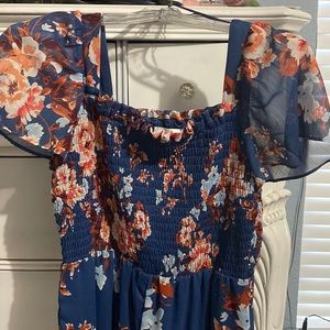 Lauren Conrad “large” summer blue dress.